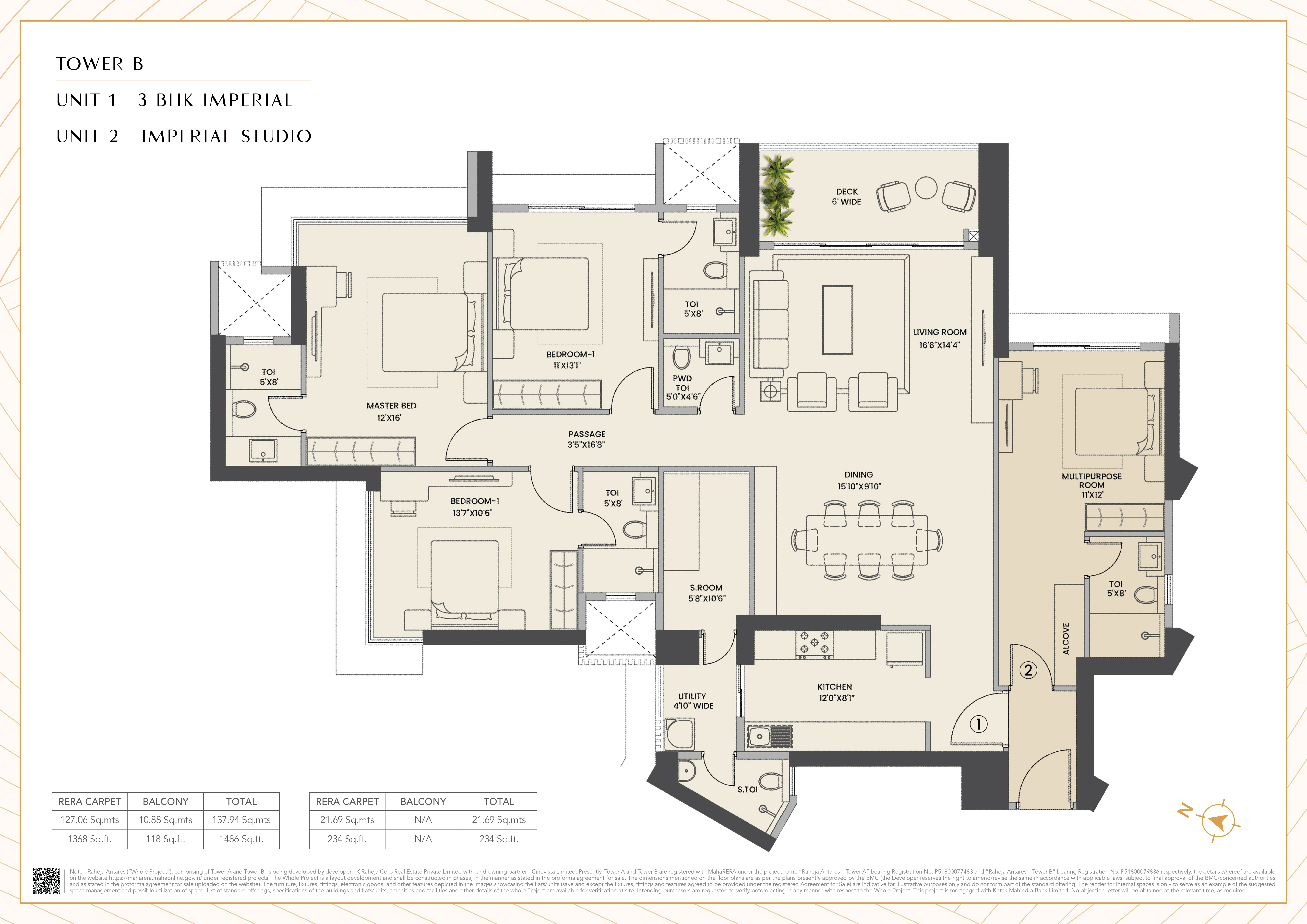 Tower B Unit 1 & 2